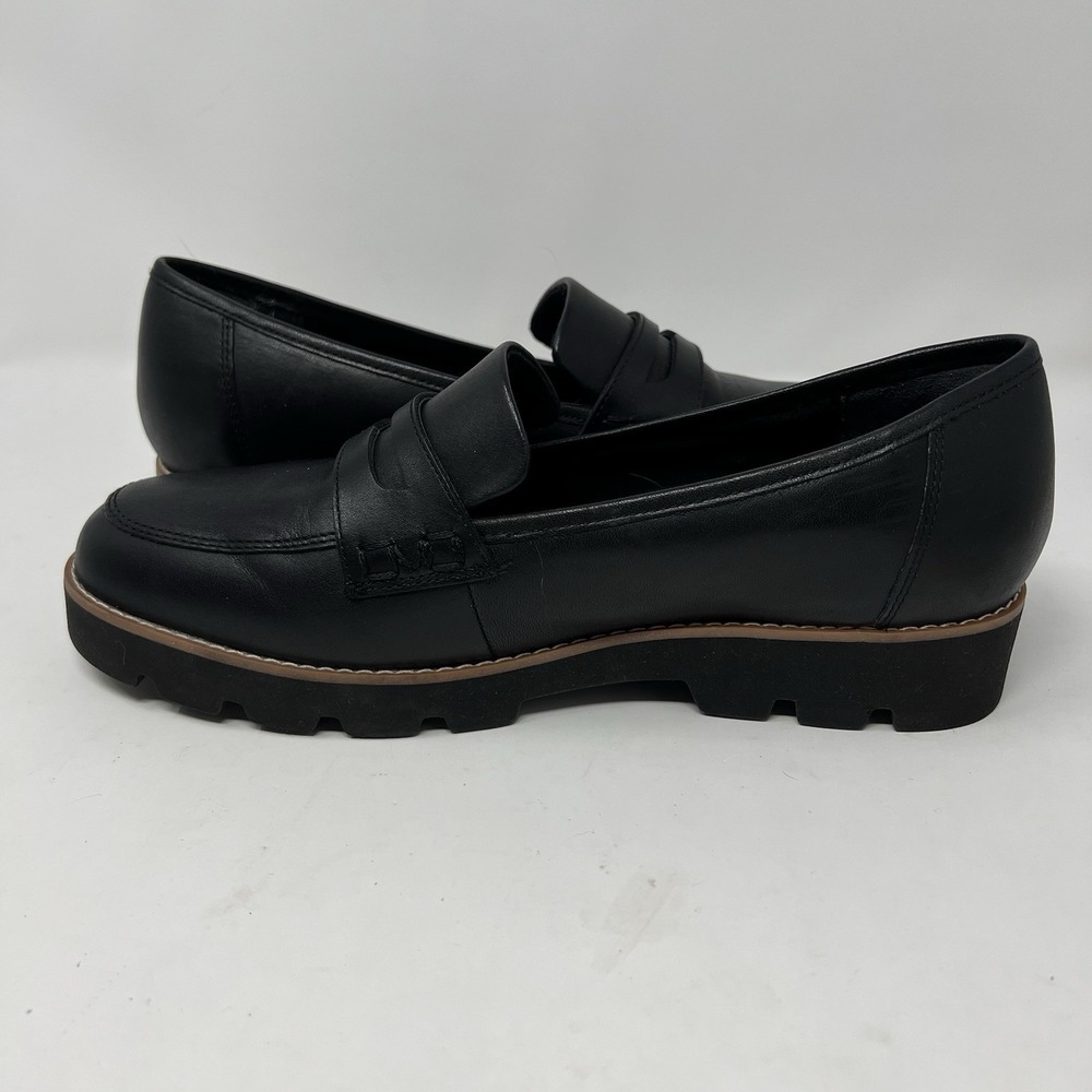 Vionic Women's Cheryl II Black Leather Loafers Shoes Size 8 Wide Comfort - Picture 3 of 8